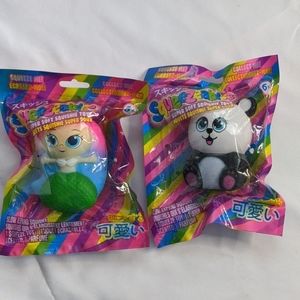 Squeezables 2 pack mermaid panda